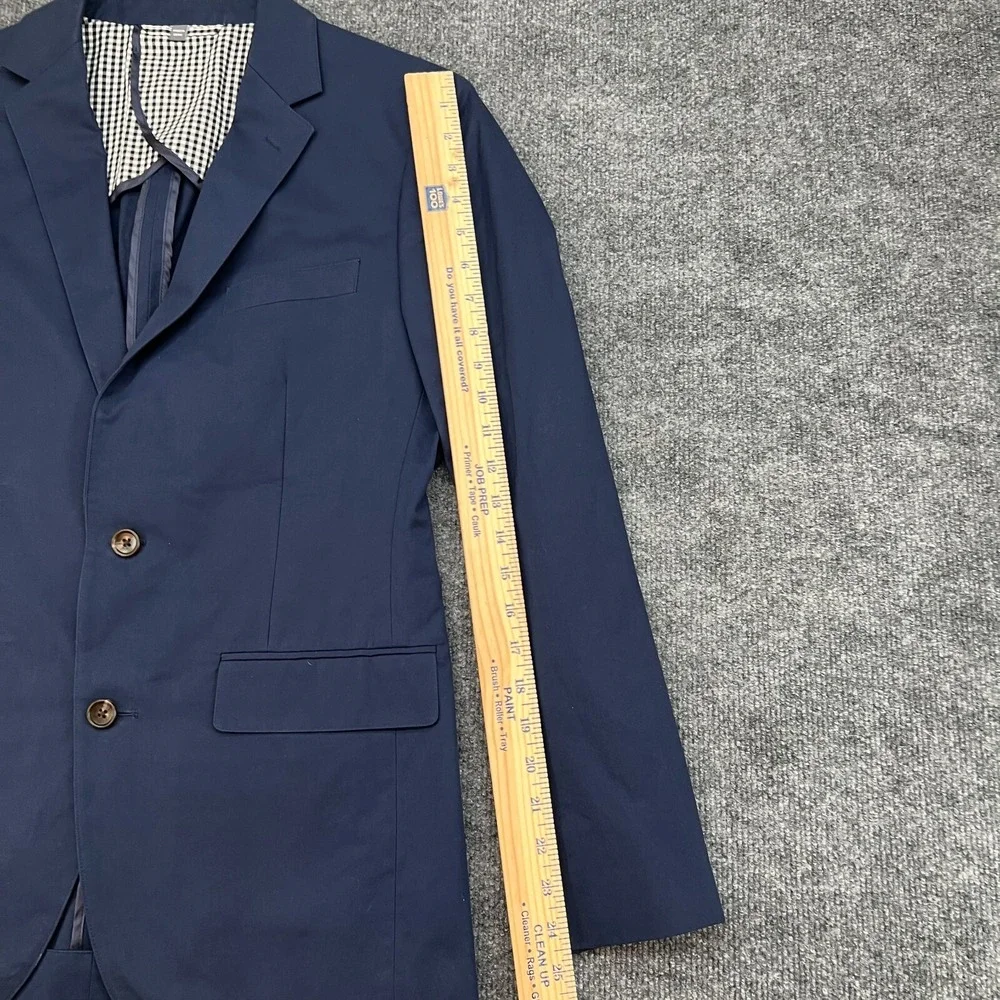 Bonobos Blazer Men's 38R Blue Cotton Slim Fit Unlined Preppy